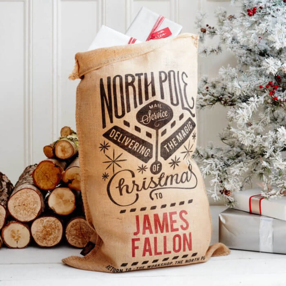 TARGET Wondershop Large Burlap Santa Sack Bag 100% Natural Jute - 2 QTY